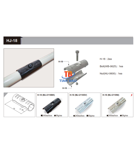Khớp nối kim loại HJ-18