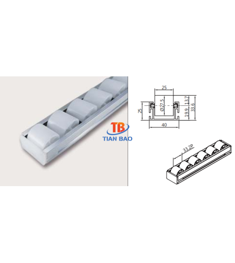 Thanh trượt con lăn PL-4024WH