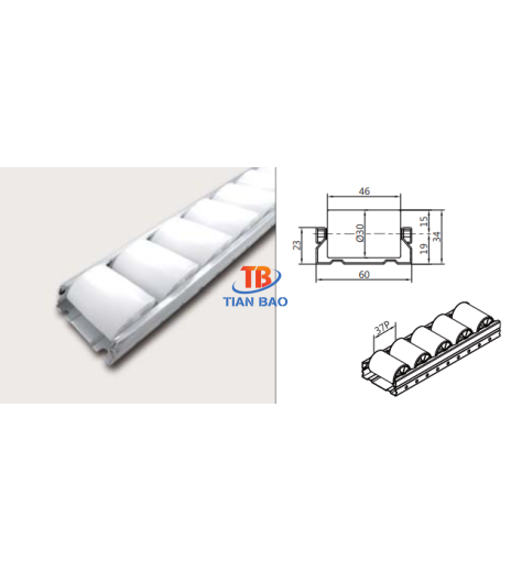 Thanh trượt con lăn PL-6014WH