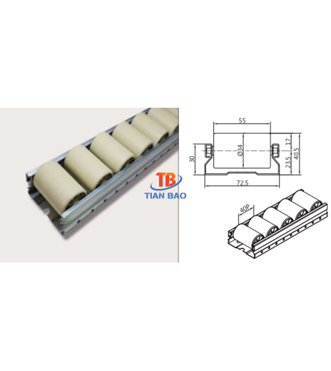 Thanh trượt con lăn PL-7324EL