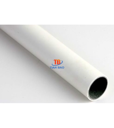 Ống thép bọc nhựa màu trắng