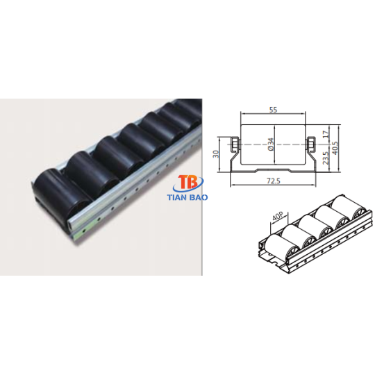 Thanh trượt con lăn PL-7314ED