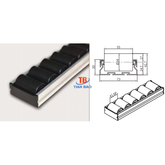 Thanh trượt con lăn PL-7324ED