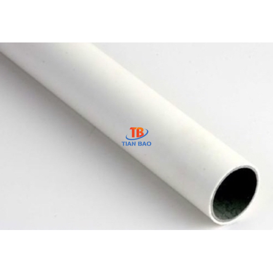 Ống thép bọc nhựa màu trắng