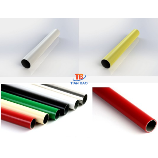 Ống thép bọc nhựa màu vàng